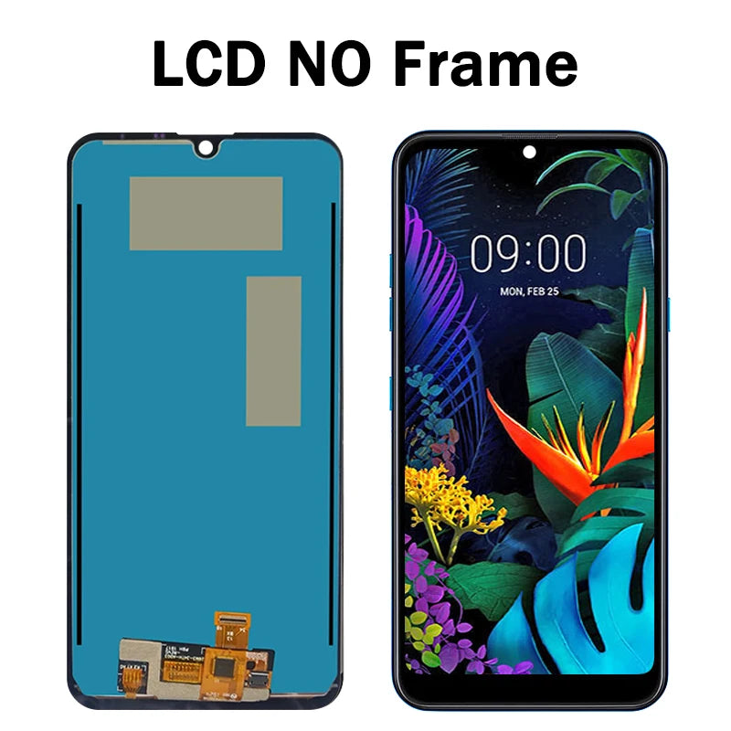 6.26'inch For LG K50 Q60 LMX525EAW LMX520BMW LCD Display Touch Screen Digitizer For LG K12 Max K12 Prime Display Frame LG phone repair parts