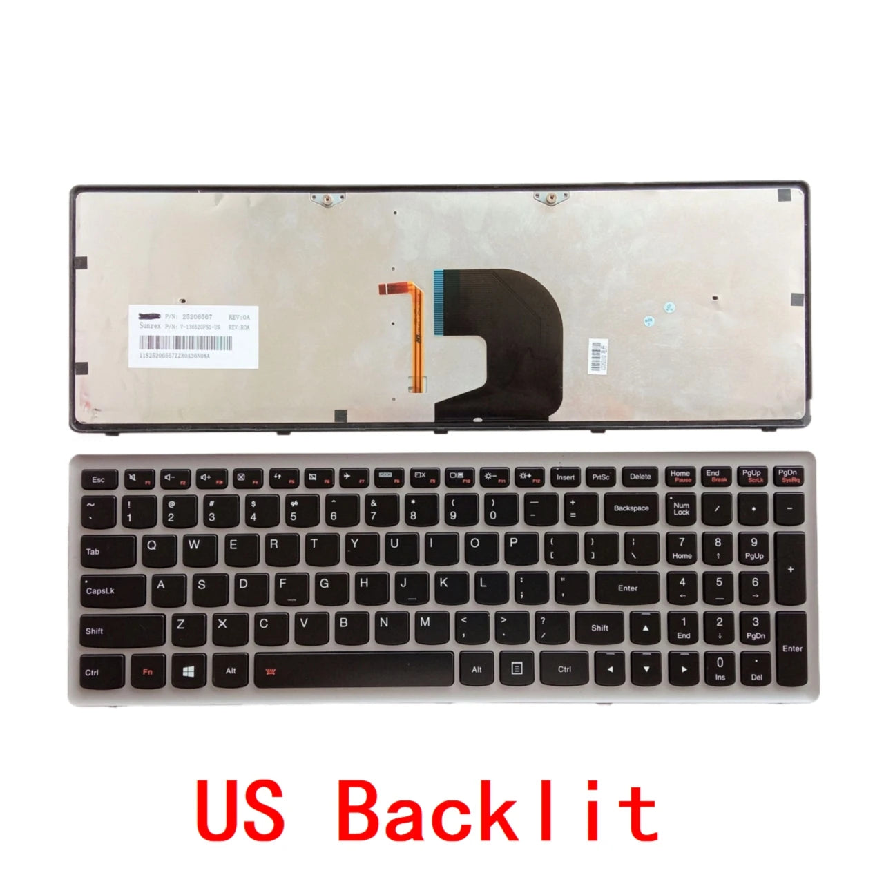 New US Russian Spanish Arab Laptop Backlit Keyboard For Lenovo Ideapad Z500 Z500A Z500G P500 P500A Notebook PC Replacement Lenovo laptop repair parts