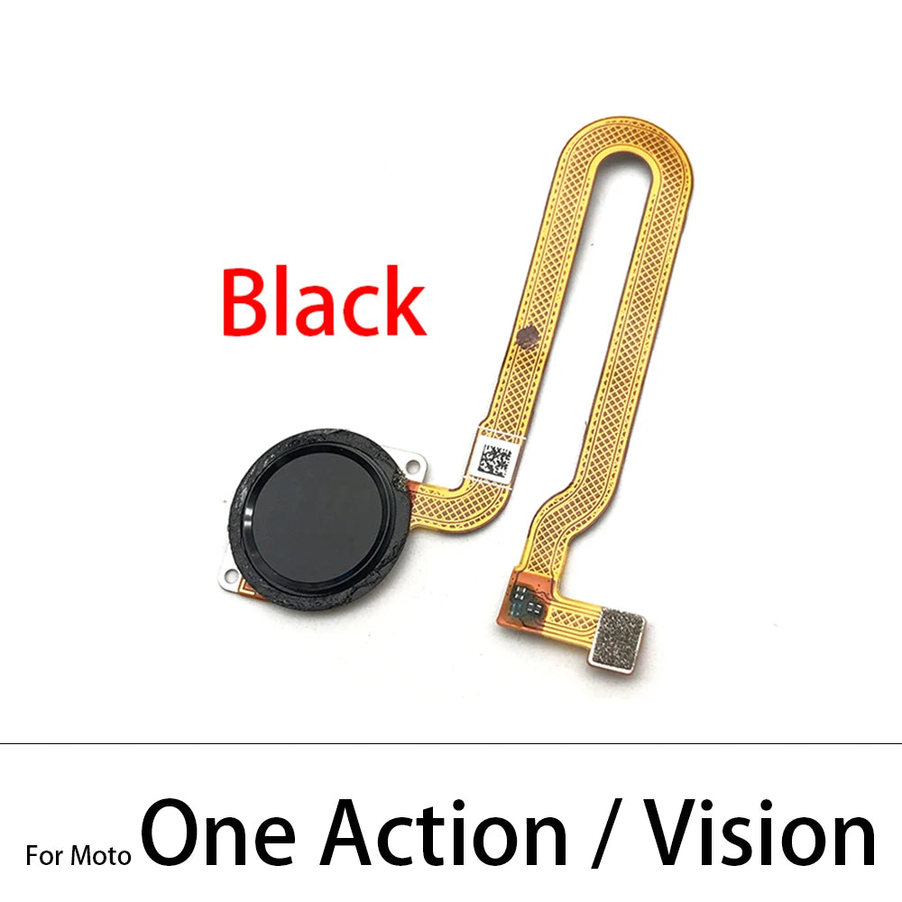 10Pcs, New For Motorola Moto One Vision Action Hyper Macro Fusion Plus Home Button FingerPrint Touch ID Sensor Flex Cable Motorola phone repair parts