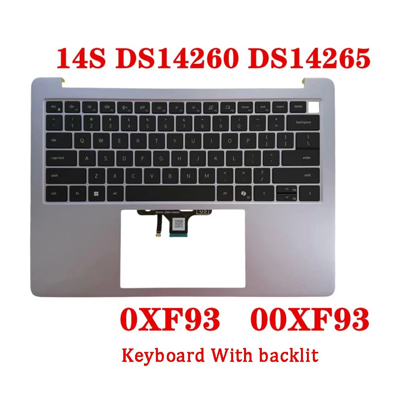 NEW ORIGINAL Laptop Top Case/LCD Back Cover Bottom Case Front Frame for DELL 14S DS14260 DS14265 0D1K31 02KFP9 0NNWN7 0CNFP8 Dell laptop repair parts
