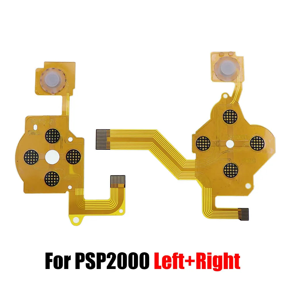 Replacement  L R Left Right Conductive Film Flex Cable Volume Button PCB Keypad Ribbon Cable For PSP 1000 2000 PSP3000 095 Game console repair parts