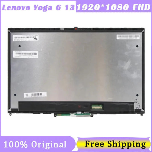 13.3''  Touch Screen For Lenovo Yoga 6 13ALC6 82ND Yoga 6 13ARE05 82FN Yoga 6i 13 Digitizer Laptop Replacement Assembly FHD Lenovo laptop repair parts