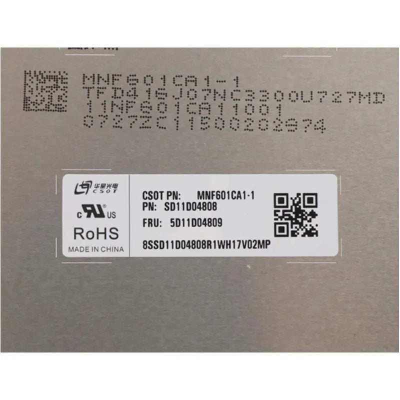 15.6 Inch 40 Pin EDP Screen MNF601CA1-1 2560×1440 QHD IPS 60HZ Display Replacement Display Panel Matrix Laptop LCD screen