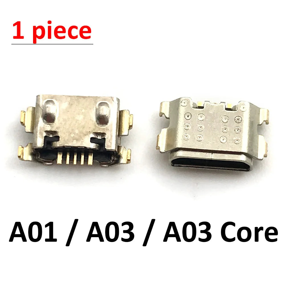 100Pcs Charger USB Charging Port Dock Connector For Samsung A20 A30 A50 A70 A51 A21s A01 A30s A20s A50s A11 A21 A31 A52 A02s A32 Samsung phone repair parts