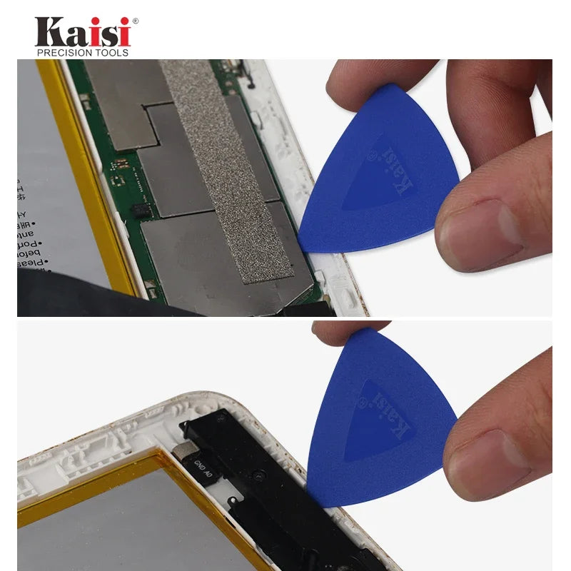 Kaisi 5Pcs 0.75mm Ultra-Thin Hard Plastic Scraper Mobile Phones Pry Opening Kits for IPad Tablets Teardown Repair Hand Tools Set Professional Repair Tools
