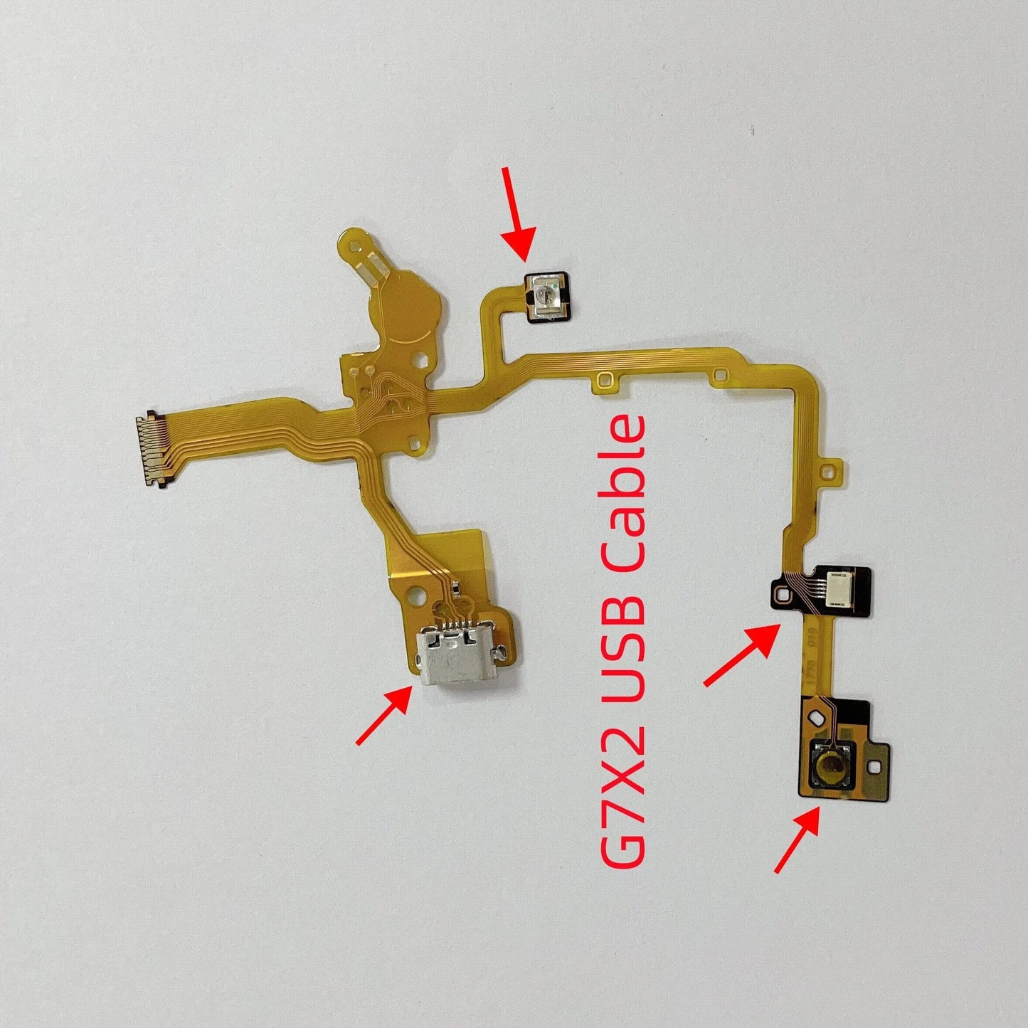 New G7X2 USB Flex Cable with Socket for Canon G7XII G7X2 G7X ii Camera Repair Part  Digital Camera repair parts
