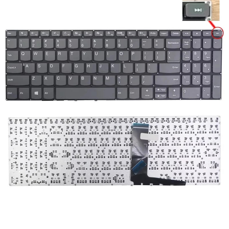 Upper case keyboard for Lenovo V330-15IKB IGM V130-15AST V5-15IKB E53-80 topcase palmrest C shell keyboard cover touchpad Lenovo laptop repair parts