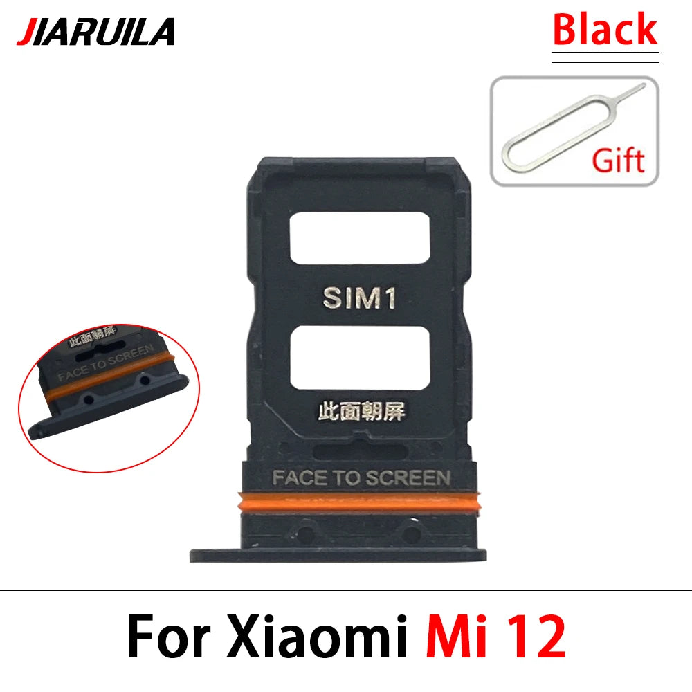 New For Xiaomi Mi 12 12T Pro 12 Lite 12s SIM Card Slot SD Card Tray Holder Adapter Replacement Parts  Xiaomi  Xiao mi phone repair parts