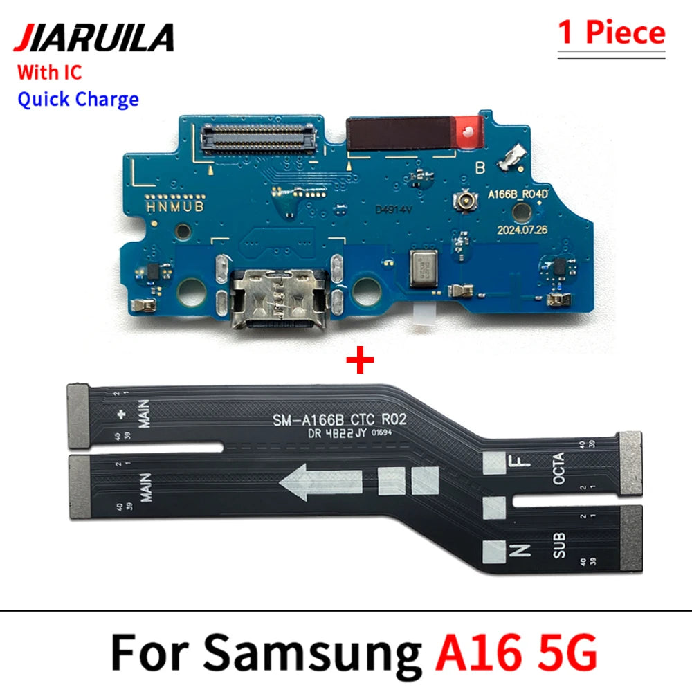 New For Samsung A15 A25 A35 A55 A16 A26 A56 A17 4G 5G USB Charging Port Board Connector Port Main Mainboard Flex Cable Samsung phone repair parts