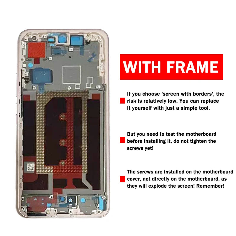 CPH2697, PKK110 Premium Lcd For Oppo Reno13 Pro 5G Display Touch Screen Digitizer Panel Assembly With Frame  Oppo phone repair parts