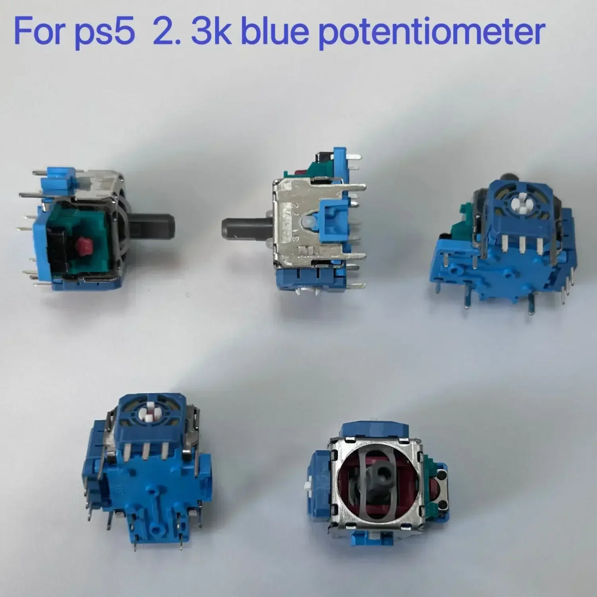 50pcs Original New 3D Analog Joystick Grip Stick Sensor Module 2.3K Blue Potentiometer for PS5 Dual Controller Gamepad Button Game console repair parts