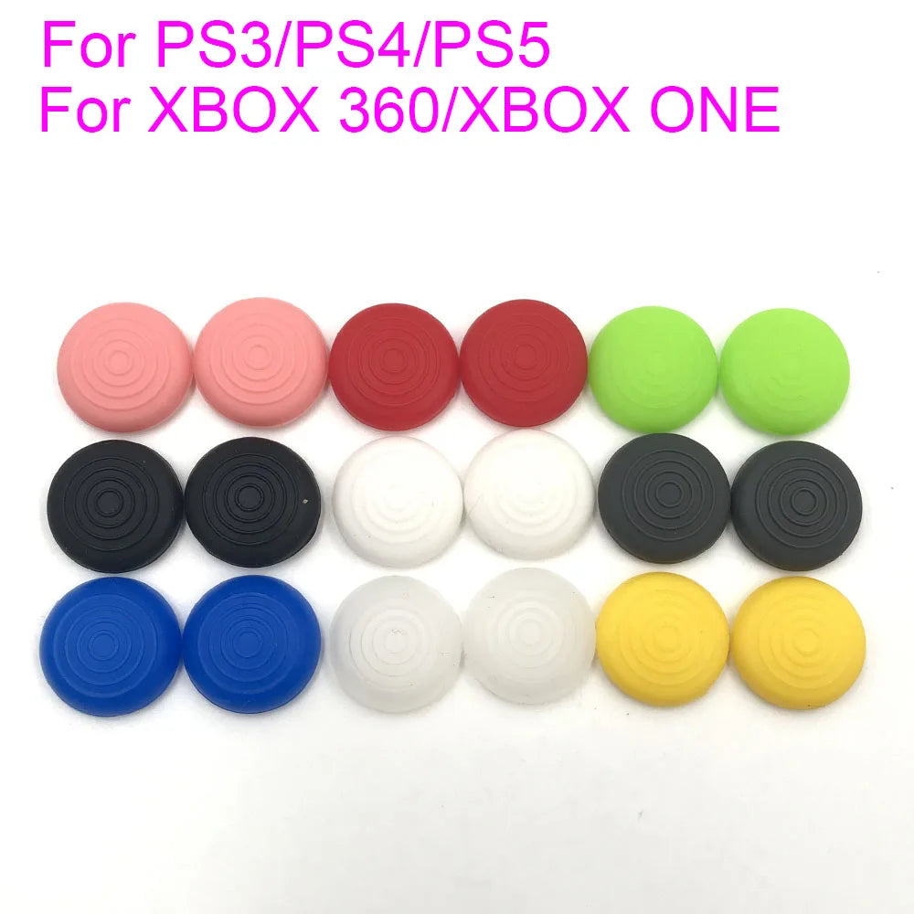 20PCS Silicone Thumb Grip Cap Cover For Playstation 5 PS4 Xbox ONE Xbox 360 Game Joystick Controller Thumbstick Rubber Grip Cap Game console repair parts