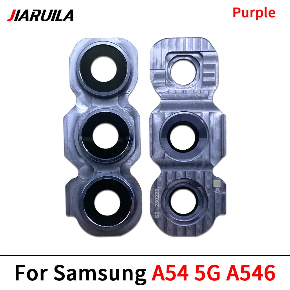 New Rear Camera Glass Lens Cover With Frame Holder For Samsung A26 A56 A34 A54 S24 Fe 5G Replacement Parts Samsung phone repair parts