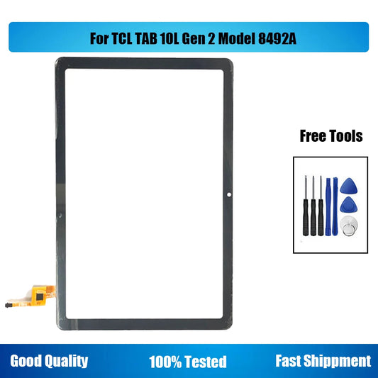 For TCL TAB 10L Gen 2 Model 8492A Touch Screen Digitizer Front Glass Replacement Tools Tablet repair parts