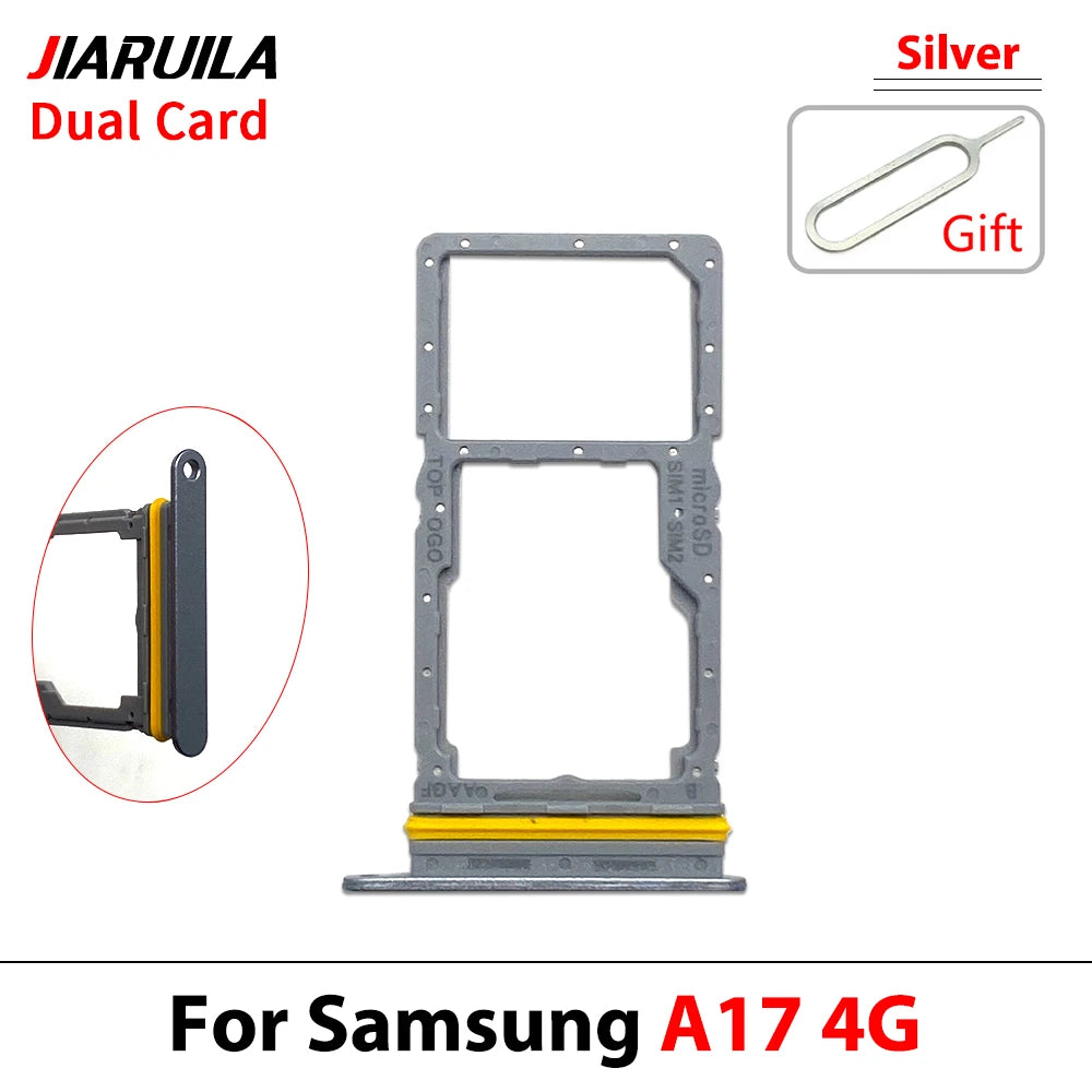 New For Samsung A07 A17 4G 5G Dual SIM Card Tray Slot Holder Adapter Accessories Samsung phone repair parts