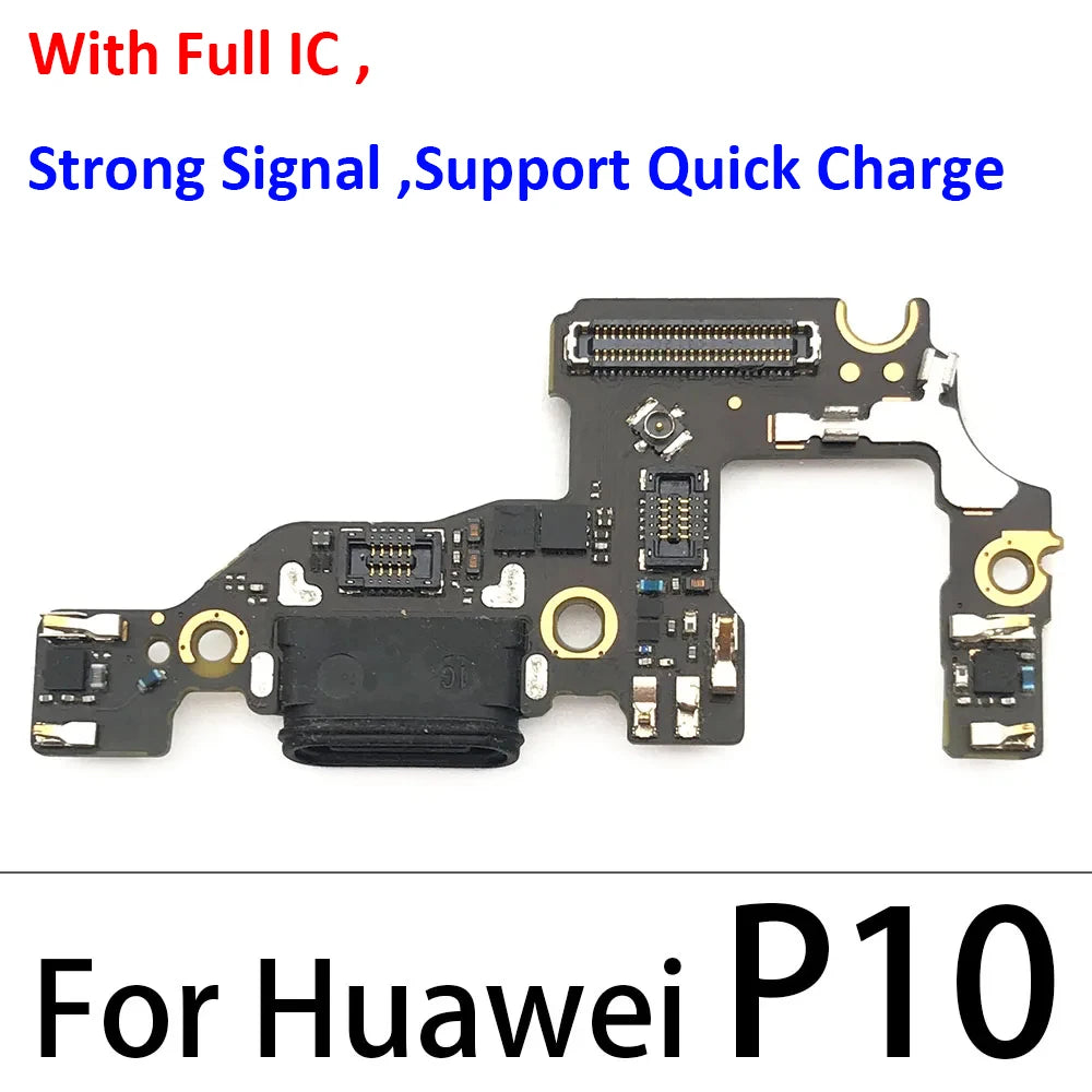 1Pcs Dock Connector Micro USB Charger Charging Port Flex Cable Microphone Board For Huawei P9 P10 P20 P30 Lite E Plus Pro Huawei phone repair parts