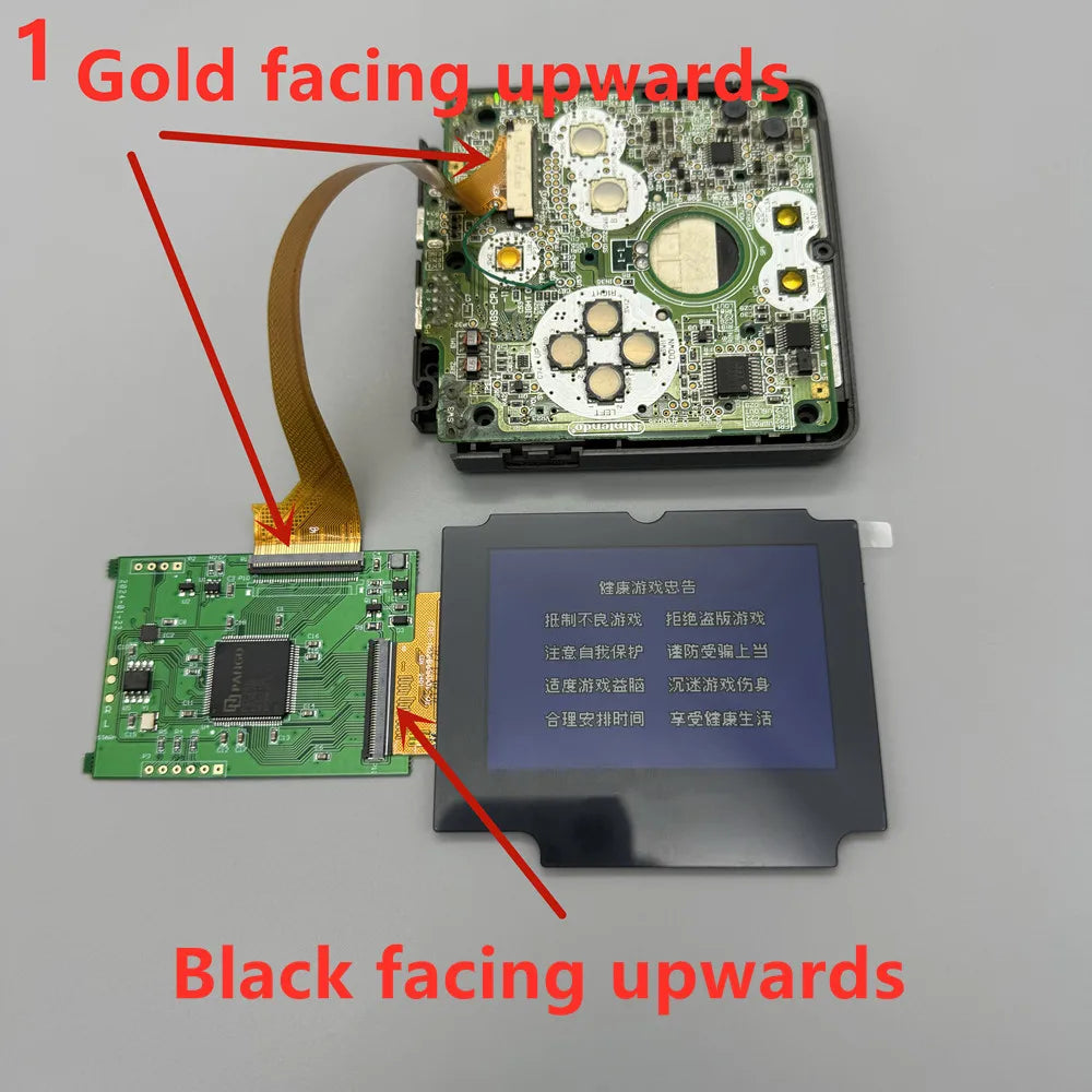 2.9' Original Size IPS High Brightness LCD Screen Is Suitable for Gameboy Advance SP GBASP Support Pixel Mode Display Game console repair parts
