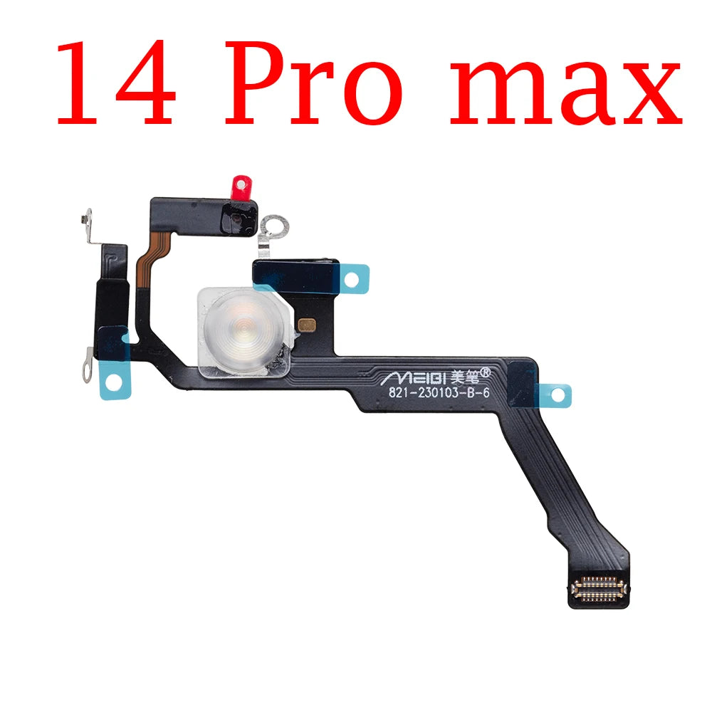 1pcs LED Flash Light Sensor Flex Cable For iPhone 12 14 Plus 13 Pro Max 11 Proximity Distance Ambient Parts iPhone phone repair parts