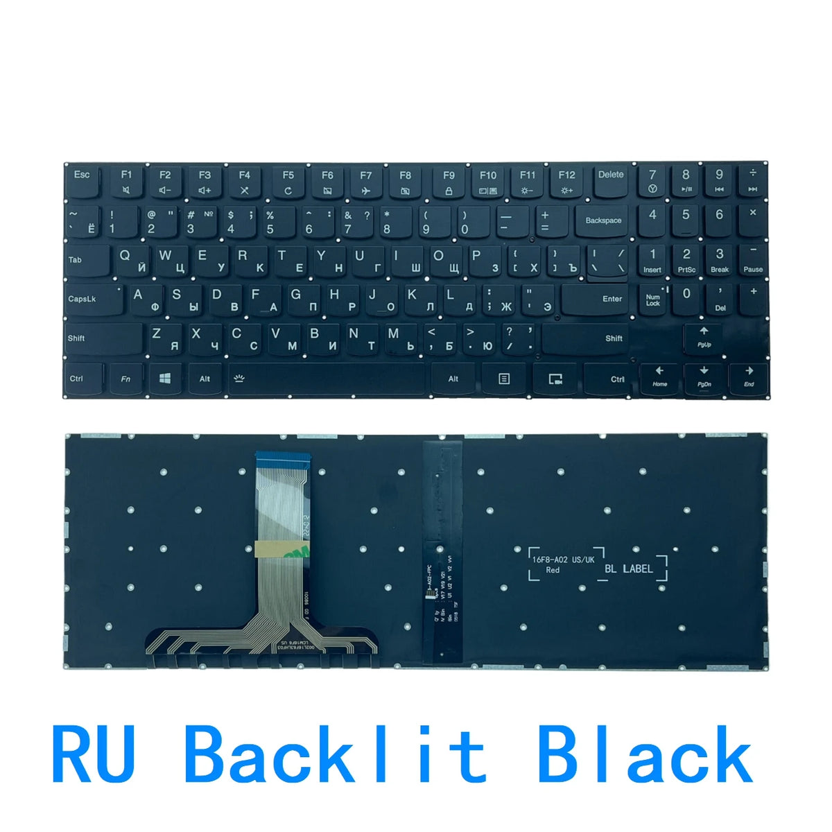 New US Russian Spanish language  Backlit Keyboard For Lenovo Legion Y520 Y520-15IKB Y720 R720 R720-15IKB Y720-15IKB 15 15IKB Lenovo laptop repair parts