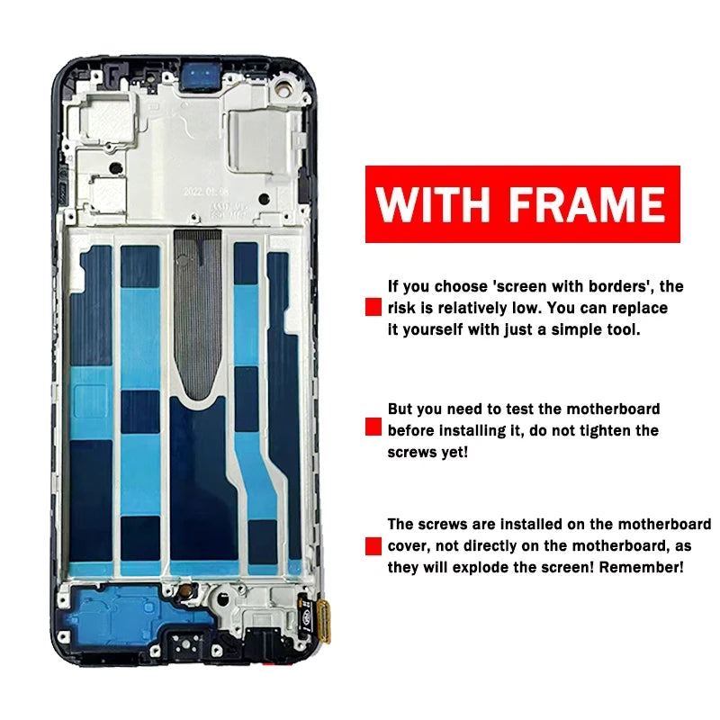 Super AMOLED For OnePlus Nord CE 2 5G LCD Display Touch Screen Digitizer Panel Assembly  For 1+Nord CE 2 5G  IV2201 Display  OnePlus phone repair parts