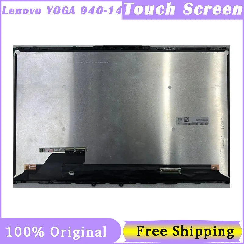 14 Inch Touch Screen For Lenovo Yoga C940-14 C940-14IIL 81Q9 Digitizer Replacement Assenbly With Frame+Board 5D10S39596/39595 Lenovo laptop repair parts