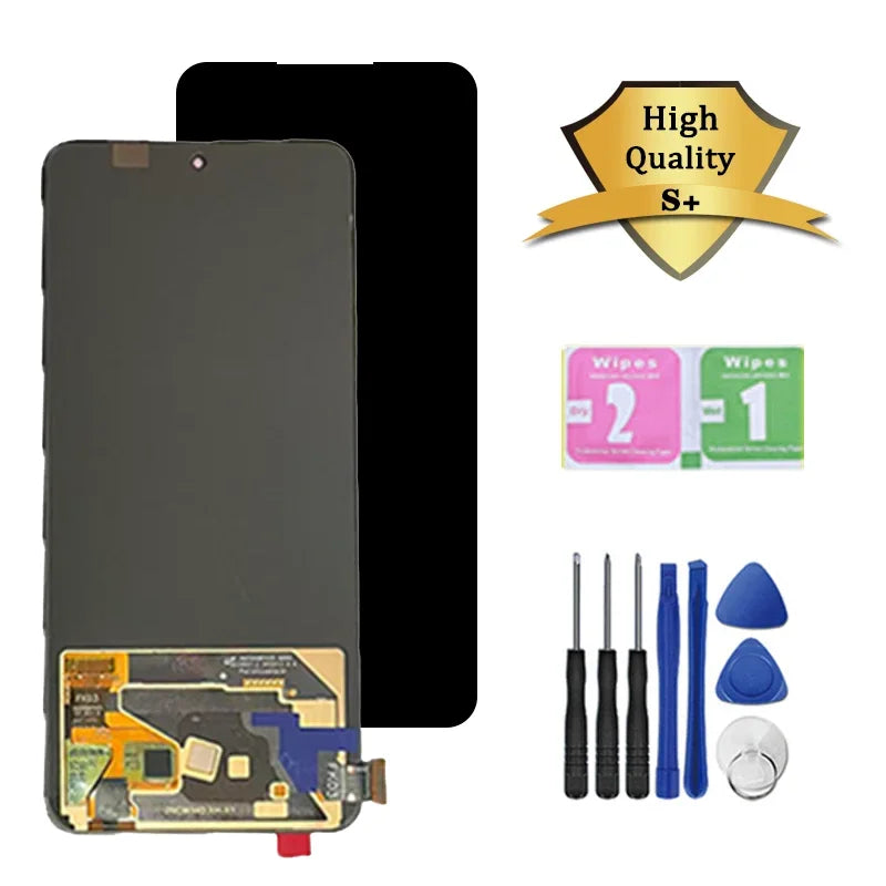 6.67“Super AMOLED for Realme 14 5G RMX5070 LCD Display Touch Screen with Frame Assembly For Realme14 5G Display  Oppo phone repair parts