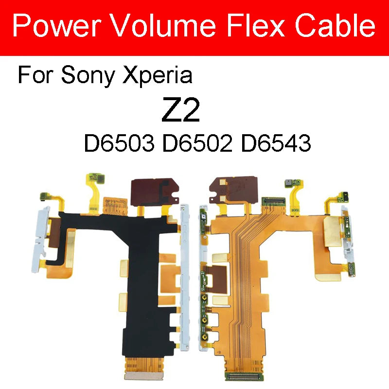 Motherboard Flex Cable Volume Power Button & Microphone Flex For Sony Xperia Z2 D6503 D6502 D6543 Replacement Parts Sony phone repair parts