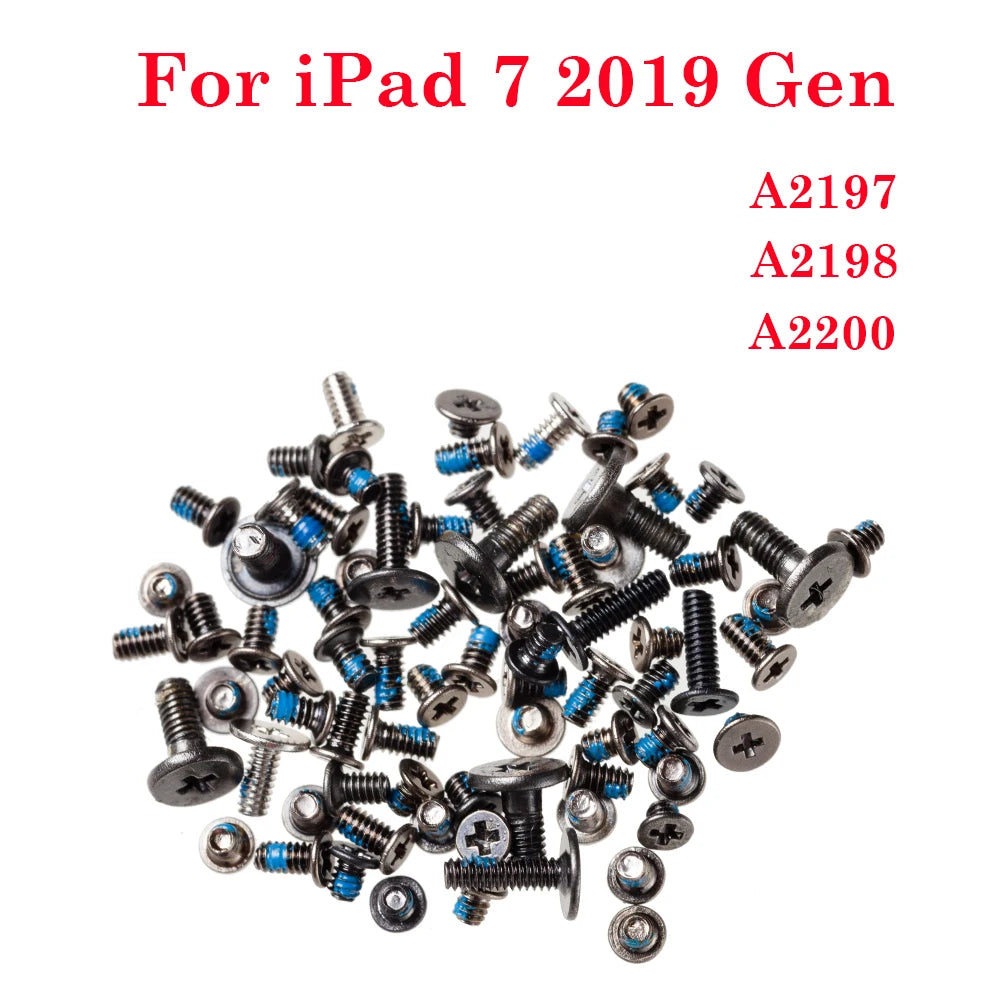 Inner Accessories Bottom Bolt Full Screw Set For iPad 2 3 4 5 6 7 8 9 10 5th 6th 7th 8th 9th 2017 2018 2019 2020 2021 Air 1 2 iPad tablet repair parts