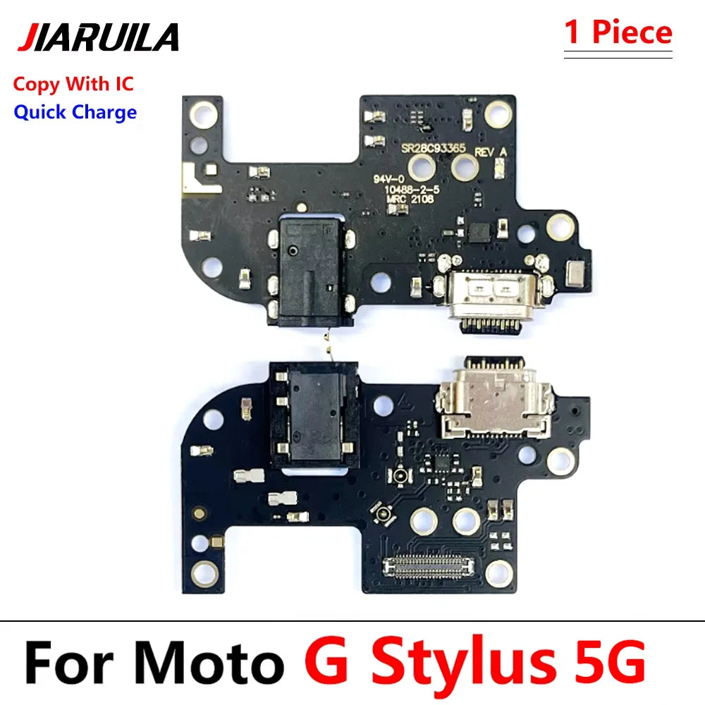 USB Charging Port Dock Charger Connector Board Flex Cable For Moto G Stylus Power Play Pure G 5G Plus 2020 2021 2022 2023 2024 Motorola phone repair parts