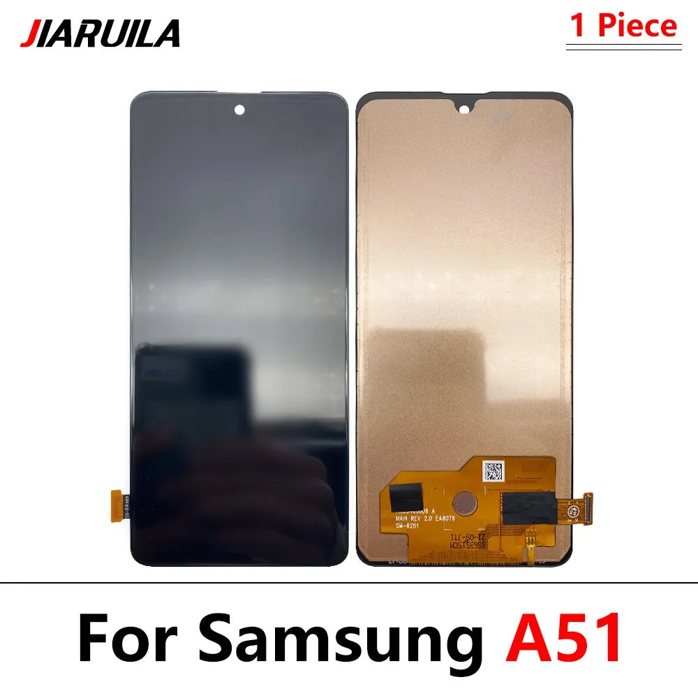 5Pcs, New LCD Display With frame Touch Digitizer Assembly For Samsung A31 A51 A20 A30 A30s Screen Replacement Samsung phone repair parts