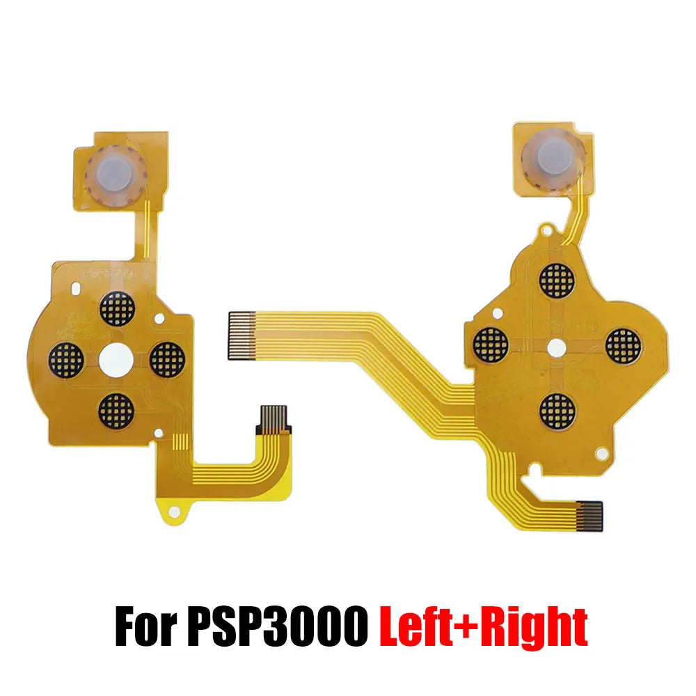 Replacement  L R Left Right Conductive Film Flex Cable Volume Button PCB Keypad Ribbon Cable For PSP 1000 2000 PSP3000 095 Game console repair parts