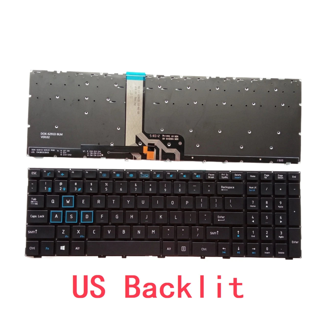New US Laptop Backlit Keyboard For ThundeRobot 911 Targa T6c 911-X6 MACHENIKE F117-S Si3 S6CP F117-V VR26 MP-13H8