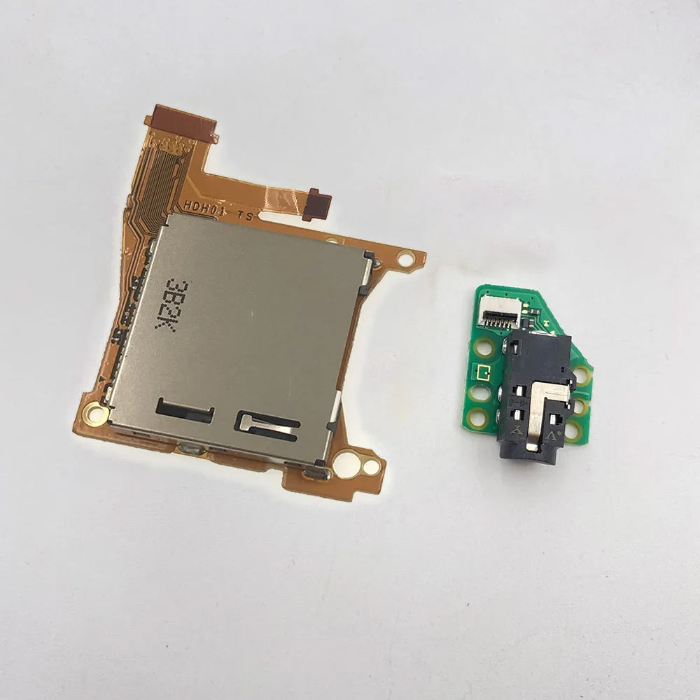 For NS Switch Lite Game Card Slot Reader With Headset Headphone Audio Jack Socket Board Replacement Part Game console repair parts