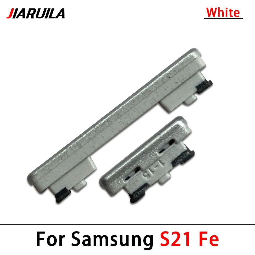 10Pcs, Side Keys Key Power and Volume Buttons Button For Samsung S21 / S21 Plus / S21 Ultra / S21 Fe Replacement Parts Samsung phone repair parts