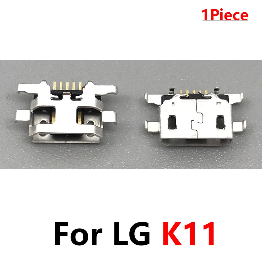 100Pcs USB Charging Port Connector Charge Jack Socket Plug Dock For LG K9 K11 K41s K51 K51s K52 K42 K50 K50s K50 K10 K12 Plus LG phone repair parts