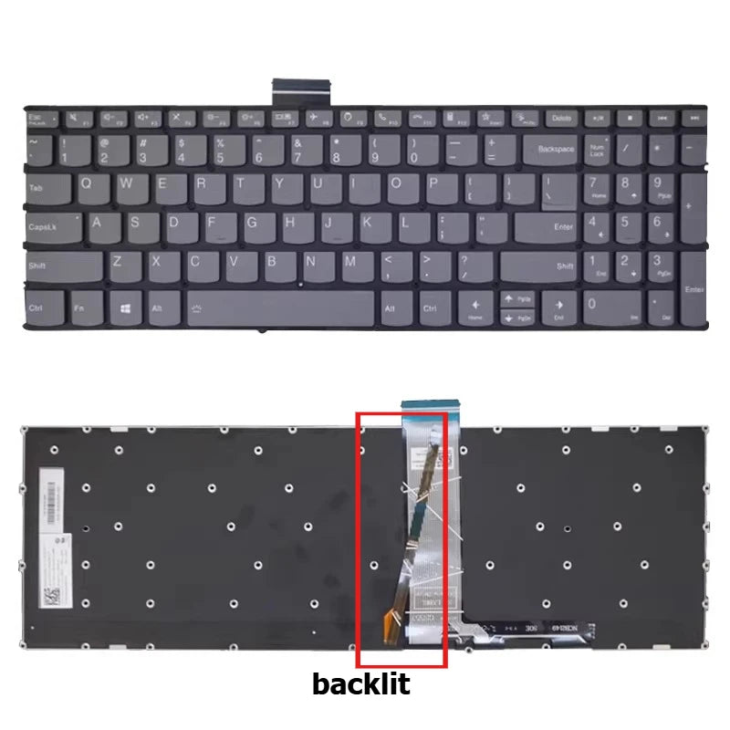 Upper case keyboard for Lenovo Xiaoxin AIR 15ARE AIR 15ITL 15 ALC 2020 2021 topcase palmrest C shell keyboard cover touchpad Lenovo laptop repair parts