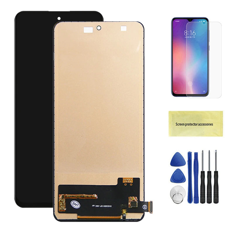 6.67" Screen for Xiaomi Redmi Note 10 Pro M2101K6G M2101K6R Lcd Display Digital Touch Screen with Frame for Redmi Note 10 Pro Xiaomi phone repair parts