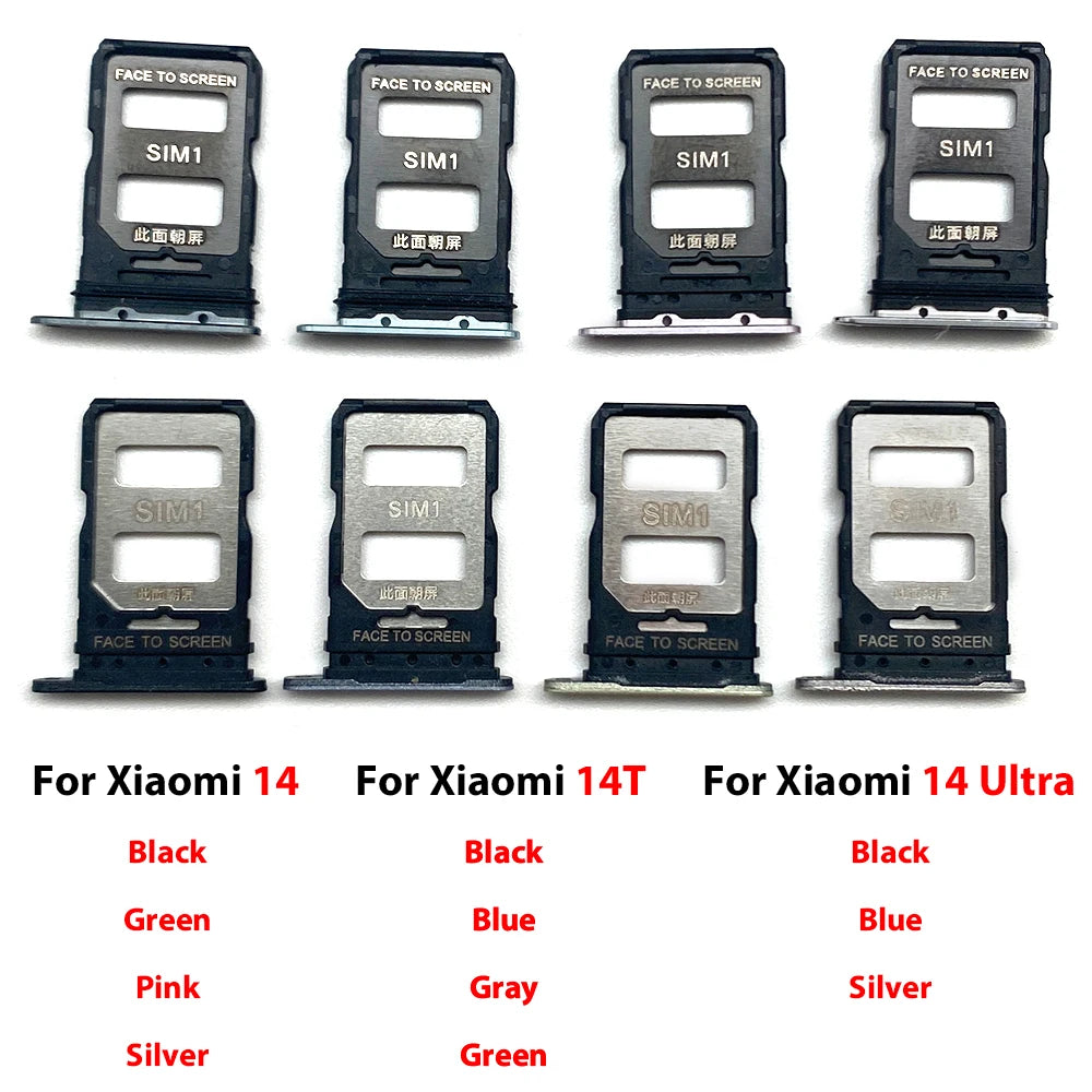New For Xiaomi Mi 14 14T 15 15T Pro Ultra SIM Card Tray Slot Holder Adapter Accessories  Xiaomi  Xiao mi phone repair parts