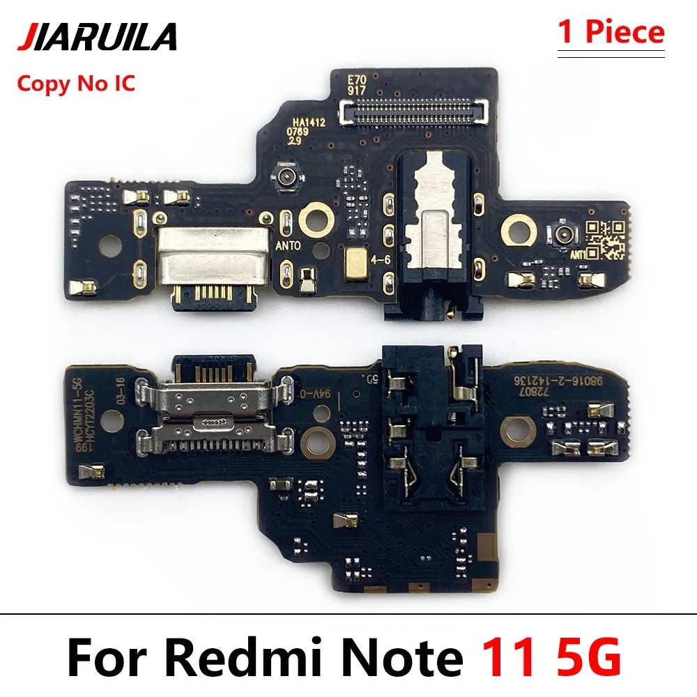 USB Charging Port Microphone Dock Connector Board Flex Cable For Xiaomi Redmi Note 7 8 8T 9 9s 10 11 Pro 5G  Xiaomi  Xiao mi phone repair parts
