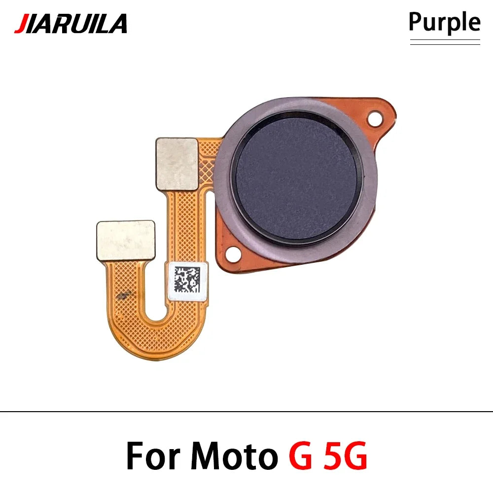 10Pcs, New For Motorola Moto G 5G Plus G Power 2021 Home Button FingerPrint Touch ID Sensor Flex Cable Replacement Parts Motorola phone repair parts