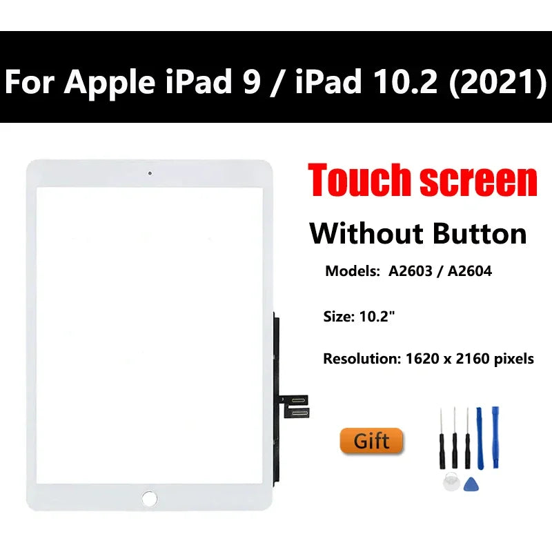 LCD Touch Screen For Apple iPad 7 8 9 iPad 10.2 2019 2020 2021 A2197 A2270  Assembly Digitizer Front Glass Display Panel Replace  iPad repair parts