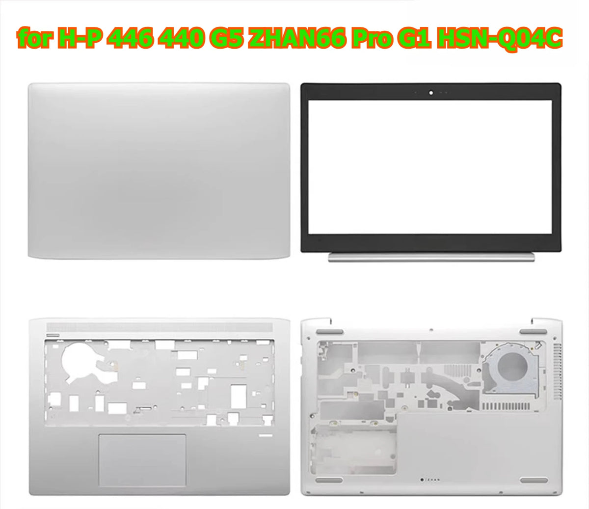 Cover case for HP 446 440 G5 ZHAN66 Pro G1 HSN-Q04C lcd back housing bezel frame upper topcase palmrest buttom hinge shell HP laptop repair parts