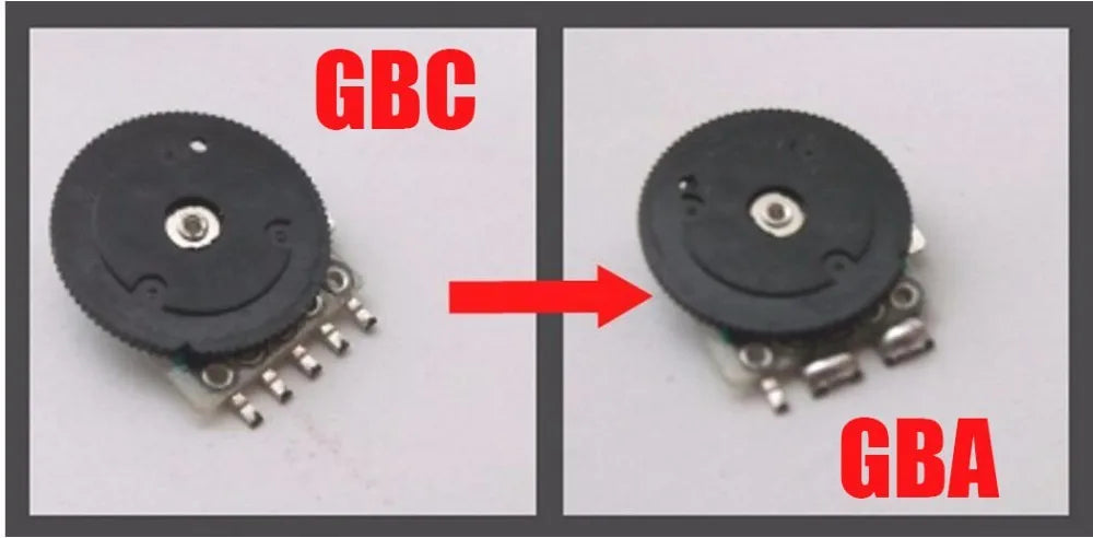 10PCS Replacement Sound Volume Wheel for Nintendo Gameboy Advance Color GBA / GBC / GB ( DMG-01) Game console repair parts