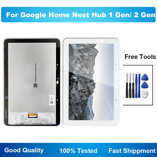 7.0'' For Google Home Nest Hub 1 Gen / 2 Gen LCD Display Touch Screen Digitizer Assembly Replacement Tablet repair parts