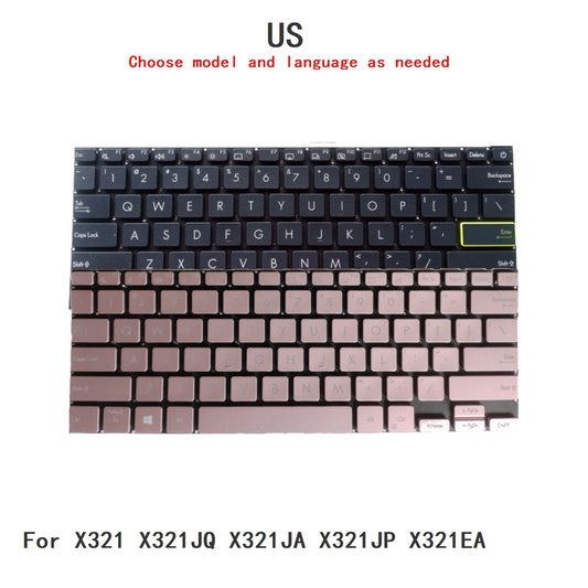New US Language  Keyboard For ASUS X321 X321JQ X321JA X321JP X321EA Notebook PC Replacement Keyboard ASUS laptop repair parts