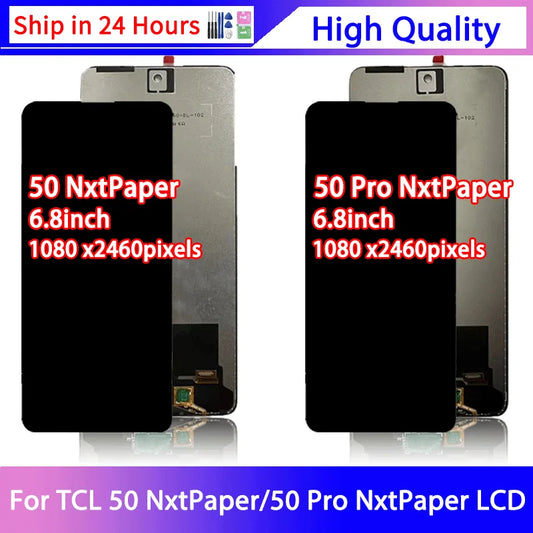 6.8"Inch For TCL 50 NxtPaper / 50 Pro NxtPaper 5G LCD DIsplay Touch Screen Digitizer Assembly T803E T803D Display Frame ZTE phone repair parts