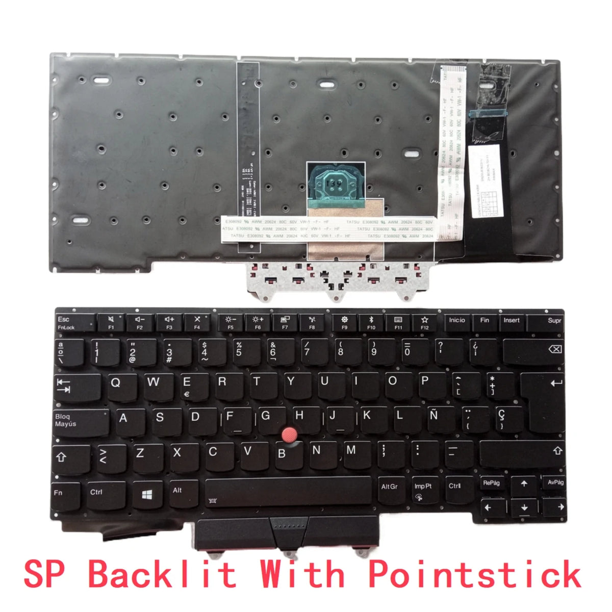 New US Spanish Arab Portuguese Laptop Backlit Keyboard For Lenovo Thinkpad E14 GEN1 Notebook PC Replacement Lenovo laptop repair parts