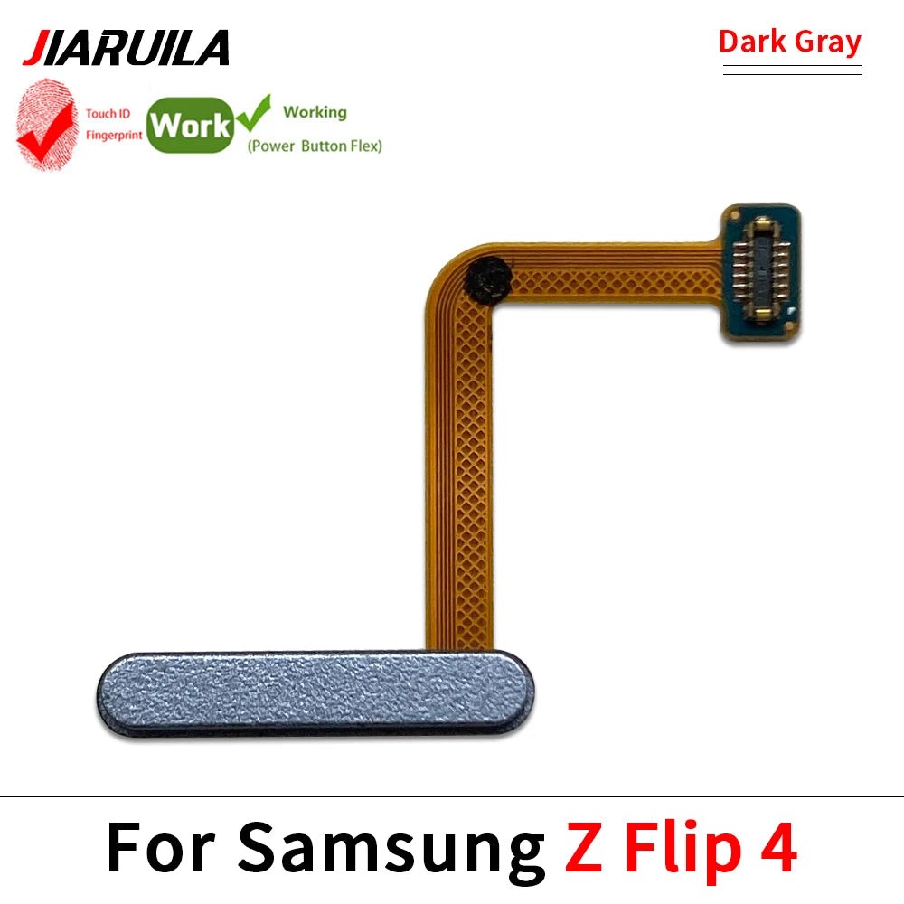 Fingerprint Home Button Fingerprint Menu Return Key Recognition Sensor Flex Cable For Samsung Z Flip 3 4 5 5G Samsung phone repair parts