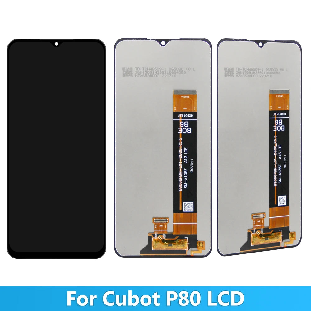 OEM For Cubot P80 LCD Screen Phone Replacement For Cubot P80 LCD Display Touch Screen Digitizer Assembly 100% Tested Cubot phone repair parts