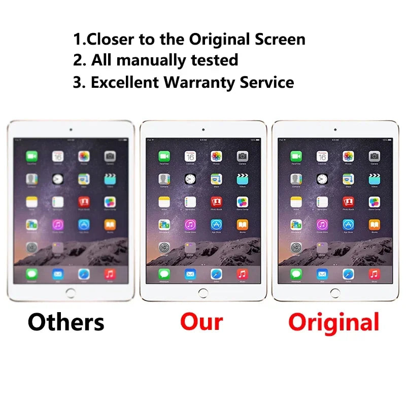 OEM Pantalla LCD Touch Screen For Apple iPad Mini 1 2 3 A1599 A1489 A1432 Assembly Digitizer Front Glass Display Replace  iPad repair parts